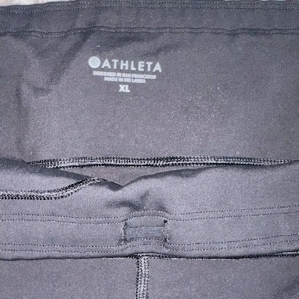 Athleta Leggings Black Mid Rise Size XL - Picture 2 of 4